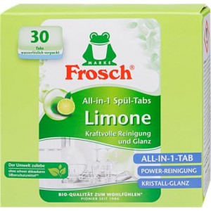 Tablety do umývačky riadu Frosch limetka 30ks v bal.